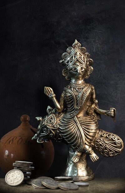 Dokra Table Top Laxmi Seated