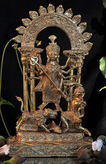 Dokra Home Decor - Goddess Mahishasura Mardini