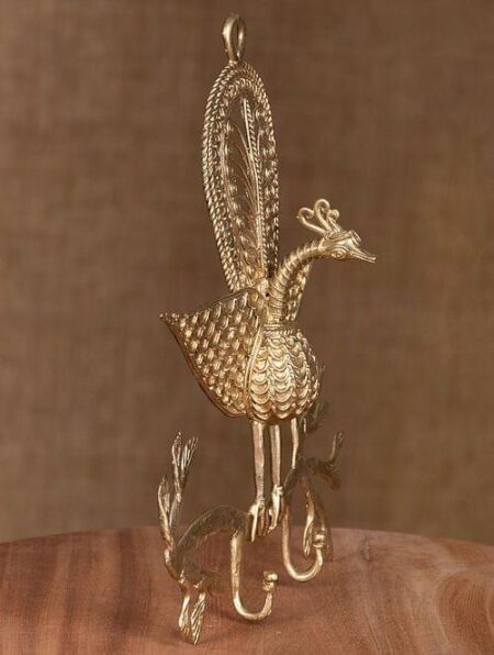 Dokra Key Hanger Peacock - Image 3