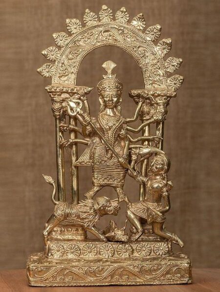 Dokra Home Decor - Goddess Mahishasura Mardini - Image 2