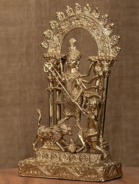 Dokra Home Decor - Goddess Mahishasura Mardini - Image 3