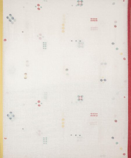 Linen Jamdani Saree White - Image 2