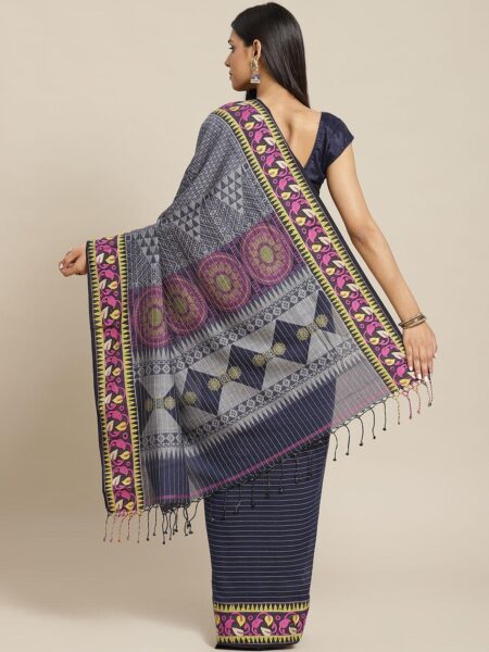 Jamdani Handspun Saree - Image 2