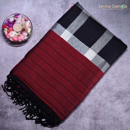 Tangail Cotton-Silk 7-Yard Saree - Image 4