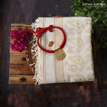 Cotton Jamdani saree - Image 2