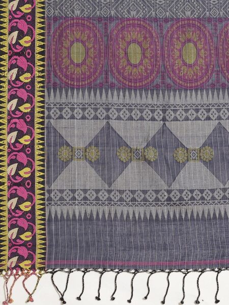 Jamdani Handspun Saree - Image 3