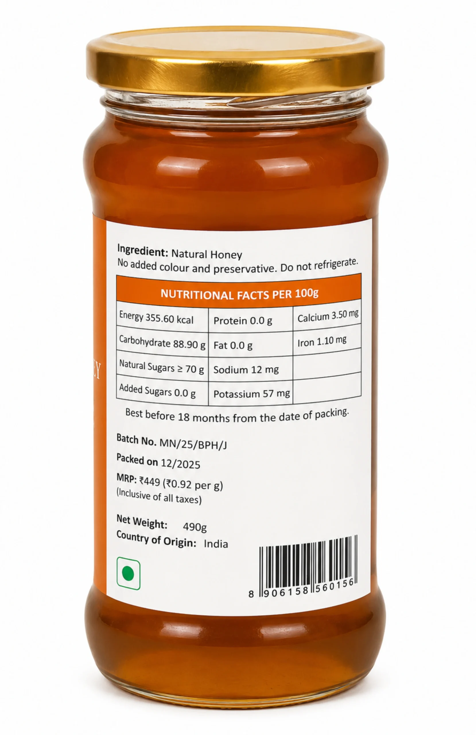 490g NMR-Tested Pure Authentic Mangrove Honey from Sundarban - Image 2
