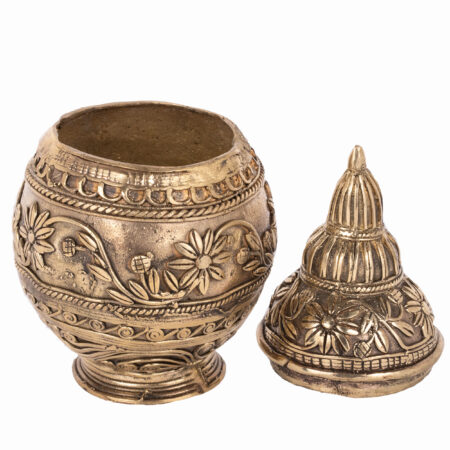 Dokra table-top Laxmi pot