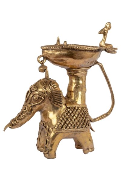 Dokra Utility - Diya Elephant