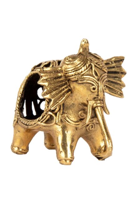 Dokra Elephant Napkin Holder