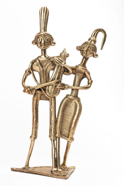 Dokra table-top Tribal Couple