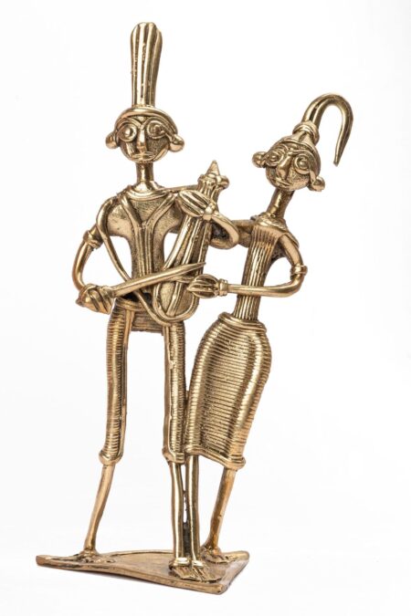 Dokra table-top Tribal Couple