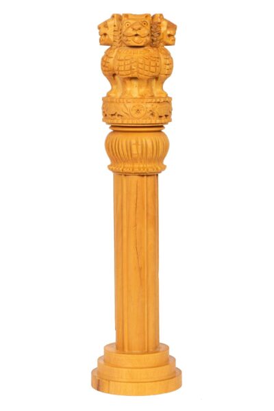 Wooden table-top Ashok Stambh