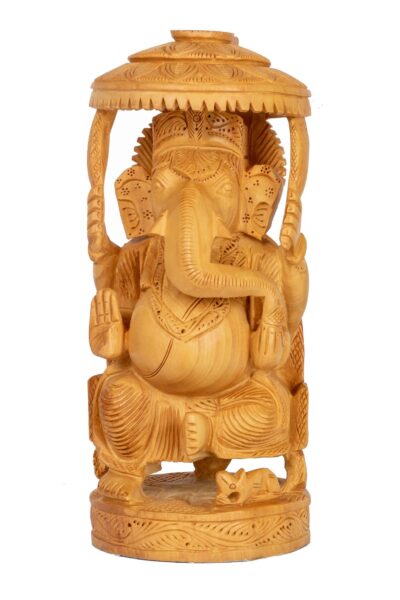 Wooden table-top Ganesh