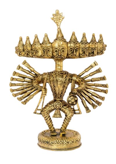 Handcrafted Dokra table-top Raavana