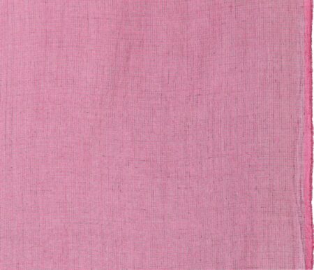 Handwoven soft check cotton Scarf Pink & Grey - Image 2