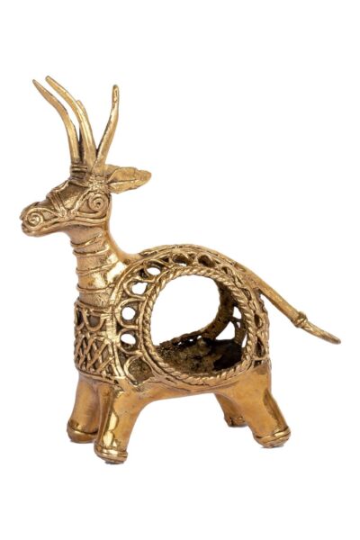 Dokra Napkin Holder - Deer