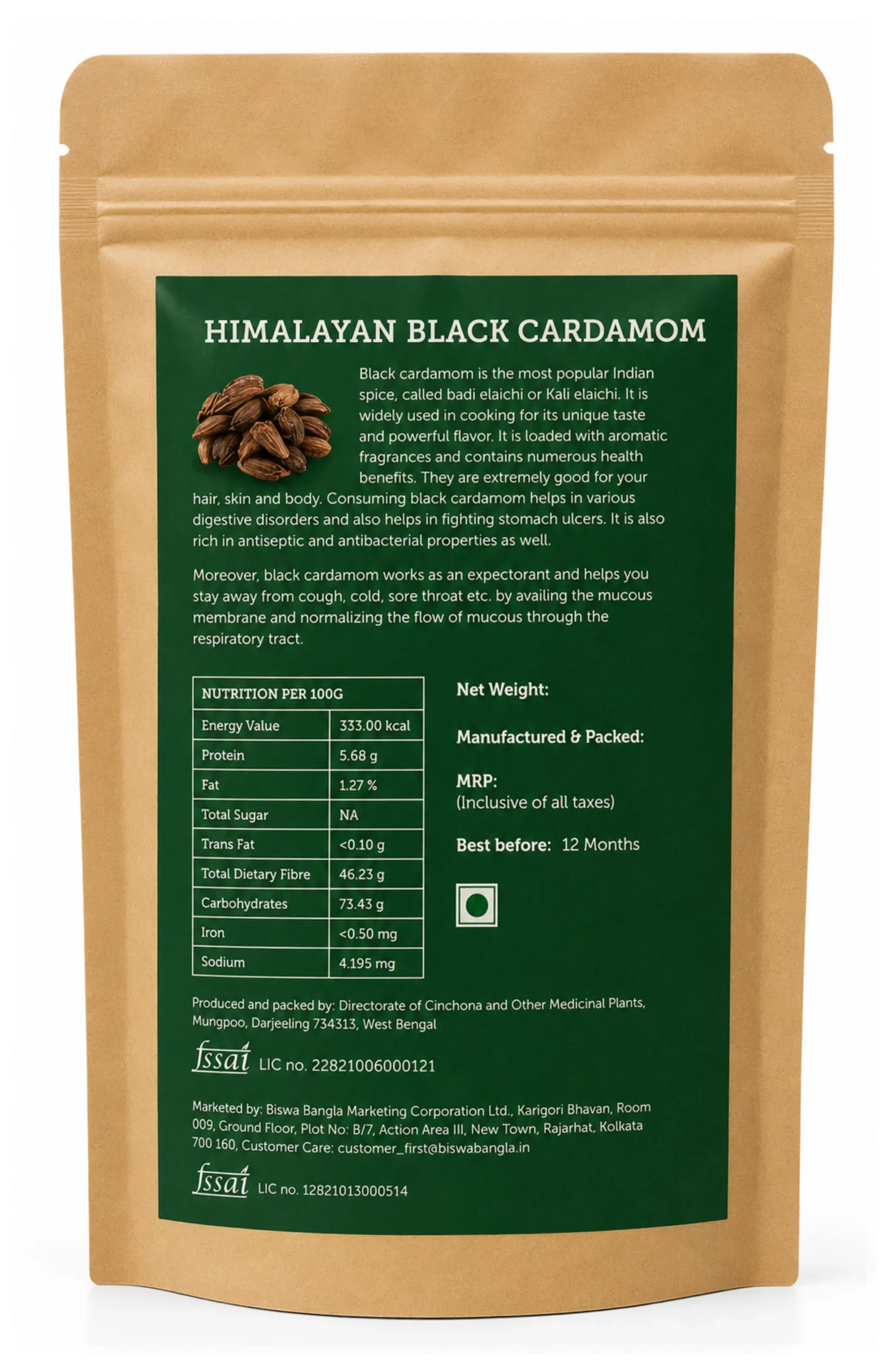 200g Himalayan Black Large Cardamom - set of two packs - Image 2