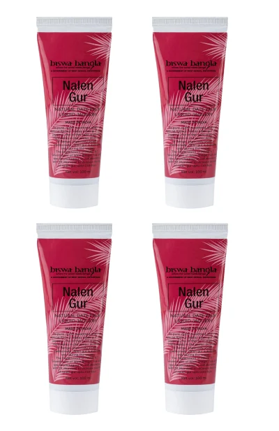 Set of 4 - Nalen Gur (Natural Date Palm Jaggery) - 100mL, 95g per Tube