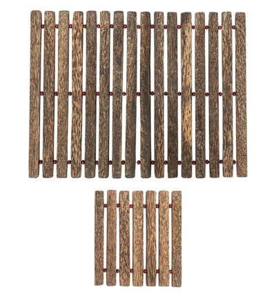 Wooden Tablemat with Coaster