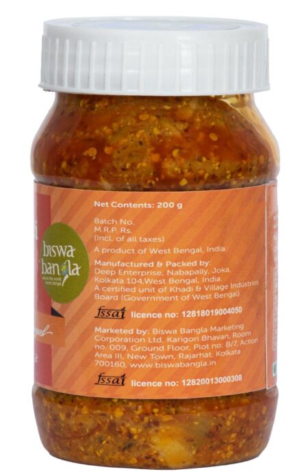 800g Aam Kasundi (Mango-Mustard Sauce / Pickle) - Sour - set of four packs - Image 3