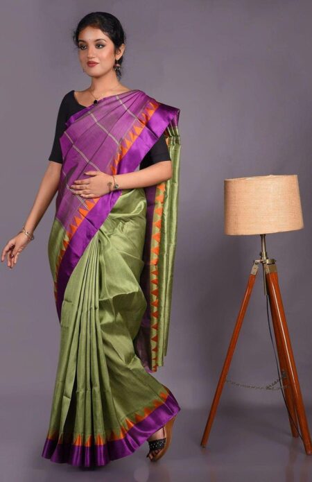 Garod Silk Saree Green