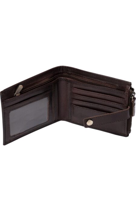 Gents Leather Wallet - Brown - Image 2
