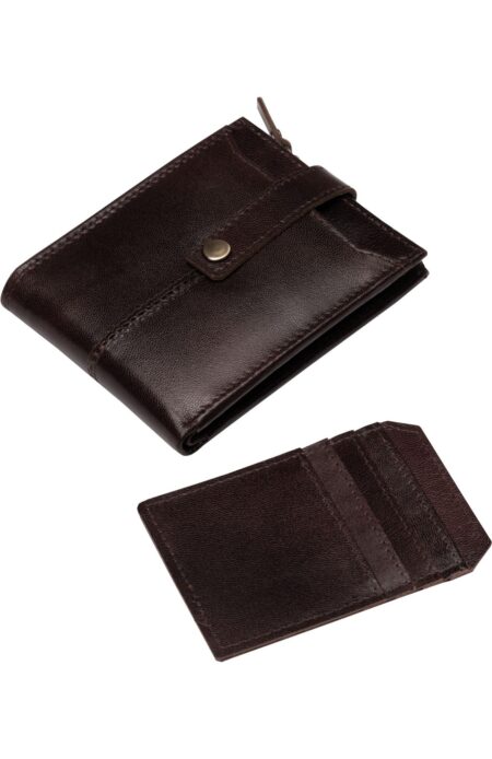 Gents Leather Wallet - Brown - Image 3