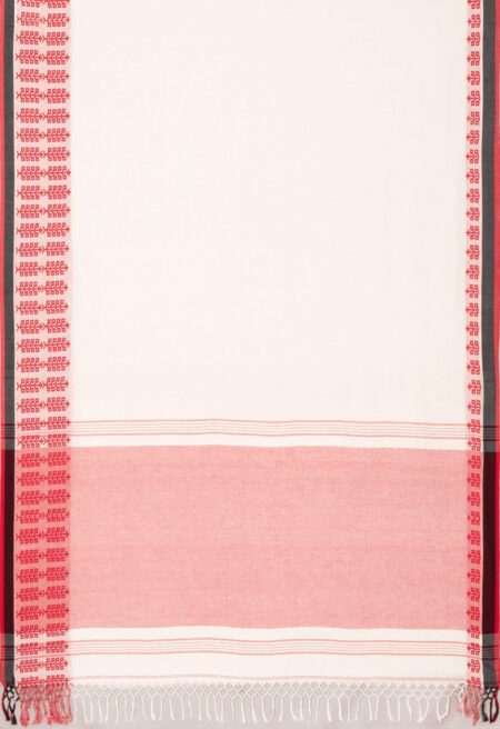 Tangail Cotton Saree With Tassel - Image 4