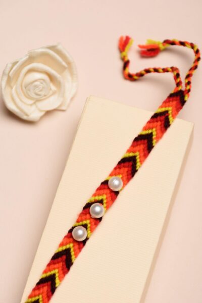 Crochet Wrist Band Rakhi