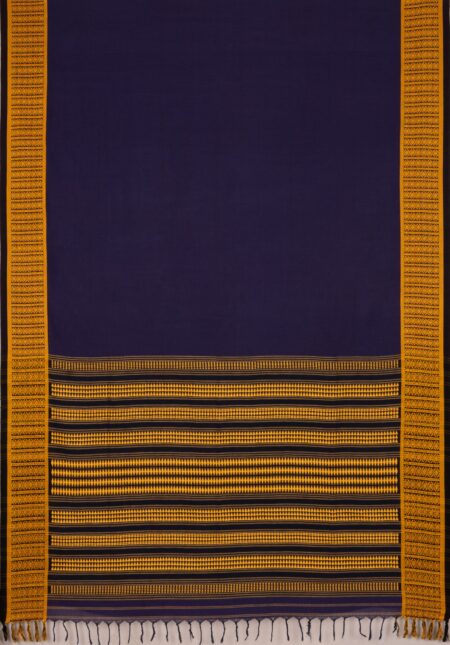 Handwoven Begumpuri Cotton Saree with Tassel - Image 2