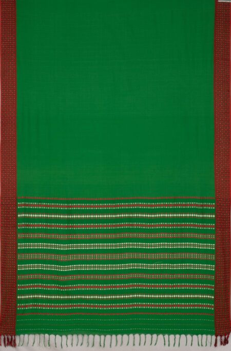 Handwoven Begumpuri Cotton Saree with Tassel - Image 4