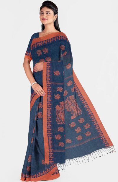 Handspun Cotton Jamdani Saree