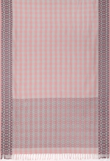 Tangail Handwoven Mercerised Cotton Saree - Image 4