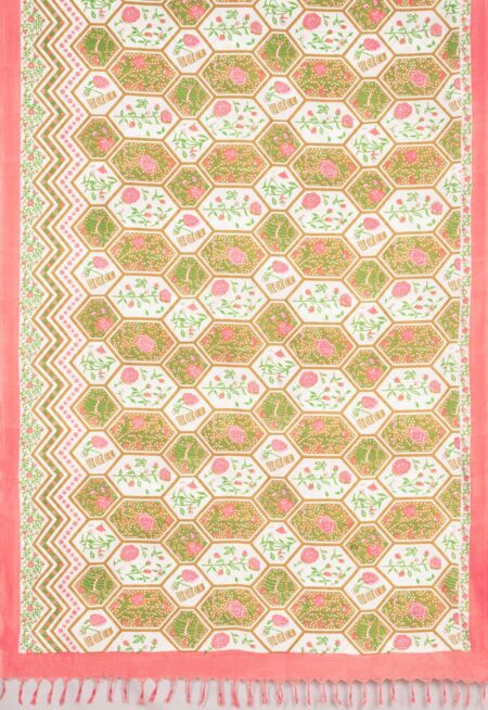 Printed Cotton Saree - Image 4