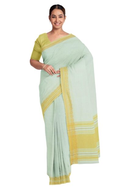 Handwoven Dhaniakhali Cotton Saree