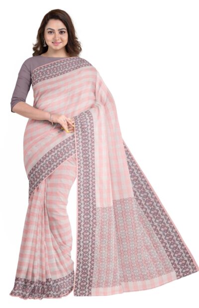 Tangail Handwoven Mercerised Cotton Saree