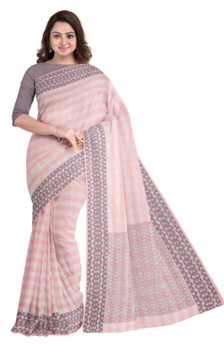 Tangail Handwoven Mercerised Cotton Saree