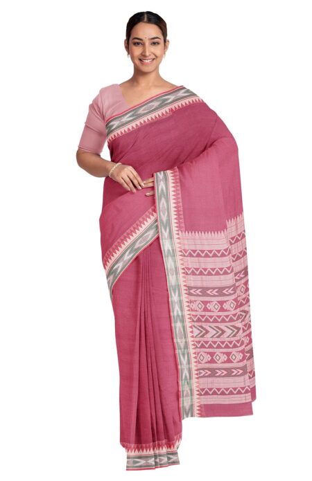 Tangail Cotton Saree With Tassel