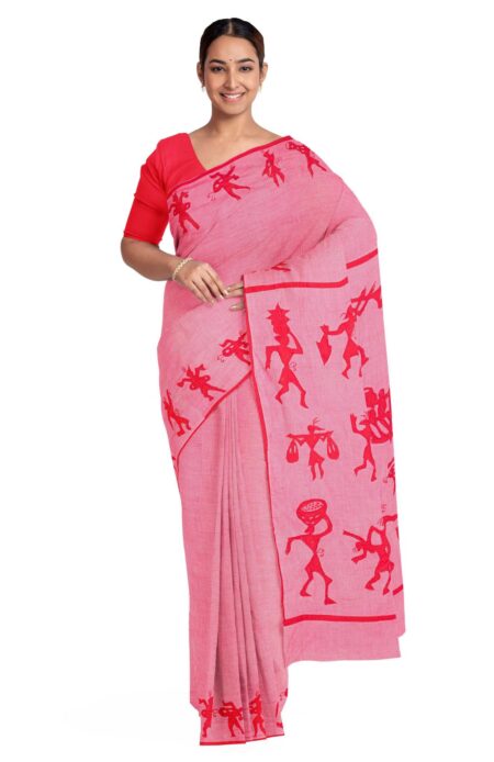 Applique Cotton Saree