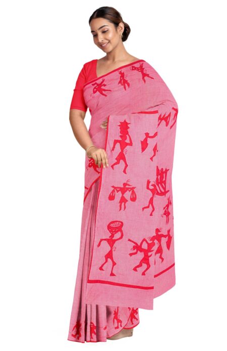 Applique Cotton Saree - Image 3