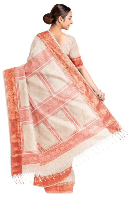 Handwoven Tangail Silk Saree - Image 2