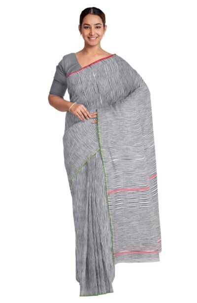 Tie Dye Tangail Cotton Saree with Tassel