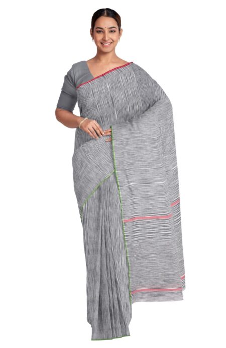 Tie Dye Tangail Cotton Saree with Tassel
