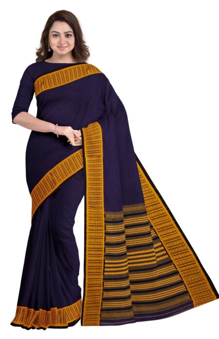 Handwoven Begumpuri Cotton Saree with Tassel