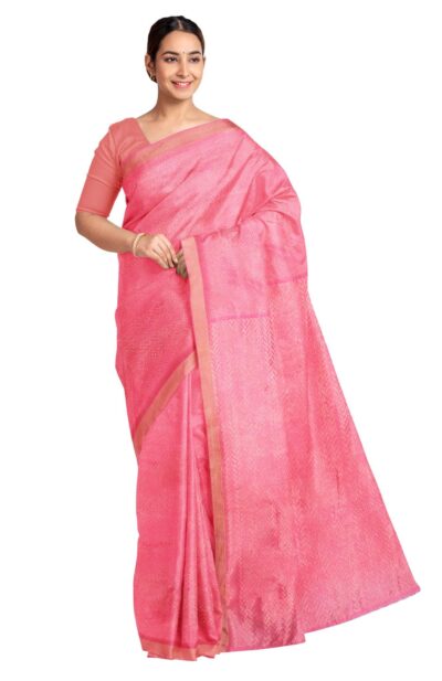 Tangail Zari Silk Saree with Tassel
