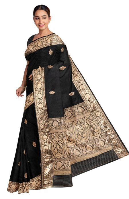 Baluchari Silk Saree - Black