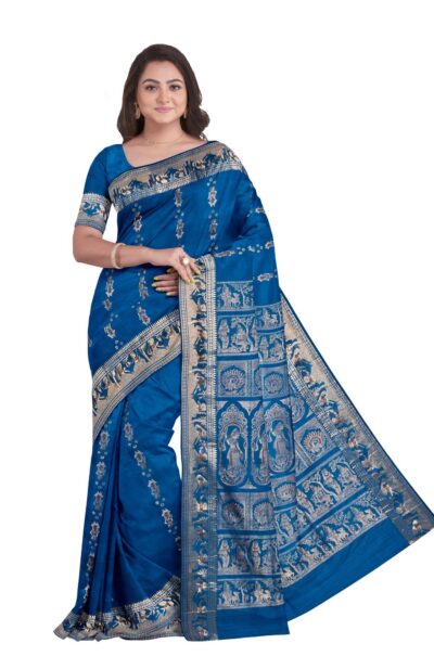 Baluchari Silk Saree - Blue