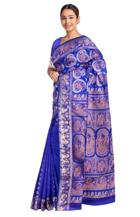 Baluchari Silk Saree - Blue