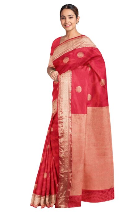Baluchari Silk Saree - Red